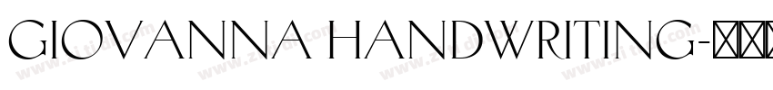 Giovanna Handwriting字体转换
